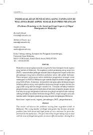 Kesan kebanjiran pendatang asing di malaysia. Pdf Permasalahan Pendatang Asing Tanpa Izin Di Malaysia Dari Aspek Sosial Dan Perundangan Problems Pertaining To The Social And Legal Aspects Of Illegal Immigrants In Malaysia Just Syrup Academia Edu