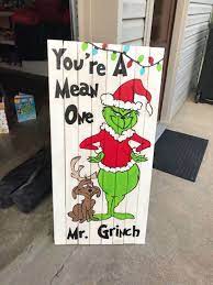 Christmas rock christmas canvas grinch stole christmas christmas holidays xmas the grinch grinch christmas decorations christmas clipart the grinch from how the grinch stole christmas. Diy Outdoor Christmas Decorations Grinch Porch Sign Diy Cuteness