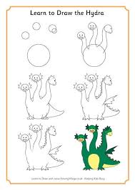 Learn To Draw Hydra Mythical Creatures Drawings Learn To Draw Greek Mythical Creatures