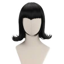 Synthetic hair long straight wig blunt fringes no lace natural black full bangs. 13 Bob Wigs Short Hair Black Curly Mavis Cosplay Wig Women Girls Synthetic Vampire Anime Hair Wigs For Party Costume Halloween Aliexpress