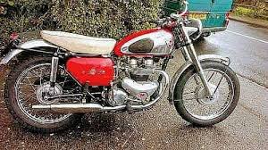 Image result for Red 1958 Motorcycle