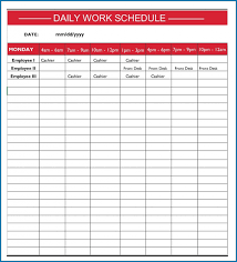 Free work schedule templates for word and excel with monthly employee shift schedule template. Daily Activity Planner Template Work Calendar Workout Task Log Excel Pdf Routine