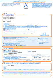 L Attestation D Employeur Destinee A Pole Emploi Ou Attestation D Assurance Chomage Pole Emploi Emploi Modele De Contrat