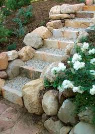 Awesome Rock Garden Ideas For Backyard 37 Augustexture Com Garden Steps Rock Garden Landscaping Garden Stairs