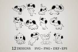 Free Free Baby Elephant Svg Cut File 661 SVG PNG EPS DXF File