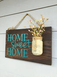 Rustic Outdoor Teal Home Sweet Home Wood Signs Front Door Sign Rustic Home Decor Wedding Rustic Front Porch Welcome Signs Front Door Retro Home Decor