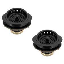 4.7 out of 5 stars. Westbrass 3 1 2 In Post Style Kitchen Sink Basket Strainer In Matte Black 2 Pack D2145 62 The Home Depot