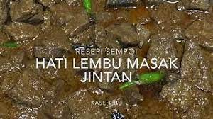 Check spelling or type a new query. Hati Lembu Masak Jintan Youtube