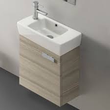 If you have a small bathroom 18 inch deep bathroom vanity perfect option. Acf C13 By Nameek S Cubical 18 Inch Vanity Cabinet With Fitted Sink Thebathoutlet