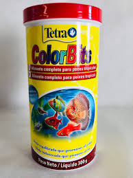 A alimento para peixe tetra color flakes em flocos é um alimento completo. Racao Tetra Color Bits Granules 300g Para Peixes Mercado Livre