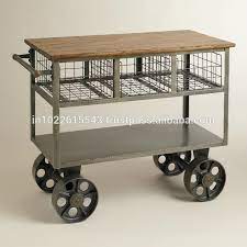 Hillsdale furniture paddock kitchen cart with optional stools. Industrial Metal Kitchen Cart With Wheels Buy Metal Laundry Cart With Wheels Small Metal Cart Commercial Kitchen Cart Product On Alibaba Com