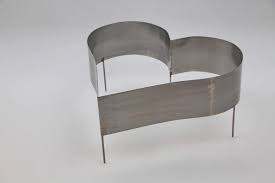 pflanzherz aus 1 mm edelstahl blech blech allerheiligengestecke edelstahl