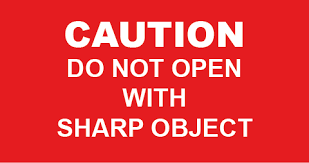 We take pride in being a full service professional printer for over 30 years. Caution Sharp Object Rectangle Labels Flexi Labels