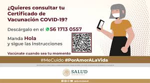 Maybe you would like to learn more about one of these? Salud Mexico On Twitter Ya Puedes Descargar El Certificado De Vacunacion Covid 19 Escribe Hola Al Whatsapp 56 1713 0557 Y Sigue Las Instrucciones Vacunate Cuando Sea Tu Momento Y Manten Las