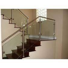 Stair with glass handrail dwg. Staircase Glass Railing At Rs 800 Square Feet Biriwali West Darma Nagar Thane Id 15369167030