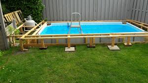 Piscina Intex Gartenpools Pool Rechteckig Eigenen Pool Bauen