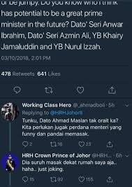 Открыть страницу «khairy jamaluddin» на facebook. Ini Calon Pilihan Tmj Sebagai Perdana Menteri Ganti Tun M