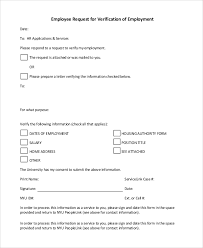 For verification of employment with verification of income: Free 10 Sample Verification Of Employment Forms In Pdf Ms Word
