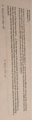 Read reviews from world's largest community for readers. Solved Pre Calculus Worksheet 2 3 In Lesson 2 3 We Are Pu Chegg Com