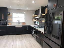 Customer Remodels Ikea Kitchen Back In Black Black Ikea Kitchen Ikea Kitchen Design Ikea Kitchen Remodel