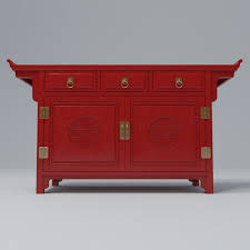 Exquisite antique red lacquer chinese cabinet chest armoire altar table vintage. 3d Chinese Red Lacquered Cabinet Turbosquid 1605394
