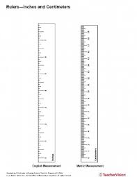 There are smaller lines between the larger centimeter lines, which represent millimeters. Rulers Inches And Centimeters Teachervision