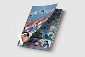 Comic Book Mockup 3d Shape Comic Books Mockup