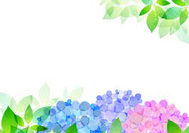 フリーイラスト] 紫陽花と新緑の葉の背景でアハ体験 - GAHAG | 著作権フリー写真・イラスト素材集