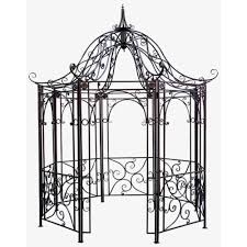 Design Toscano Amelie 126 In H X 96 In Metal Architectural Permanent Garden Gazebo Fz397 The Home Depot Garden Gazebo Gazebo Diy Pergola