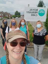 Staff Governor and Royal Primary Care GP Ruth Bentley has set off