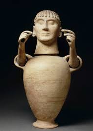 Canopic Vase Late 6th Century Bc Chiusi Italy Chiusi Region Italy Ancient Pottery Ancient Art Louvre Museum