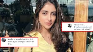 Navya Naveli Nanda gracefully hits back at a troll who asked her to get a  job