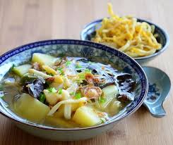 Sup Kentang N Kincham Kering Soup Recipes Food Recipes