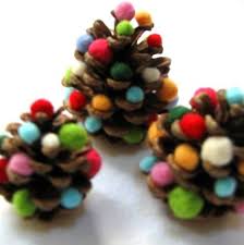 Pinecone Christmas Trees W The Kids Christmas Crafts For Toddlers Pine Cone Christmas Tree Cone Christmas Trees