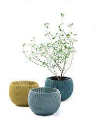 From decorative, to stylish, to modern and vintage pots and tubs, the right pot for every house and every garden and every plant. Keter Knit Cozies Indoor Outdoor Garden Plant Pots Planters Mixed Colour Set Of 3 Garden Plant Pots Garden Furniture Uk Home Flowers