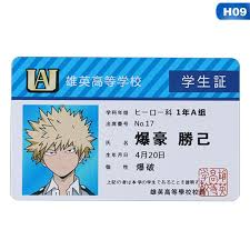 No comments, be the first! Shiyao My Hero Academia Id Card Japanese Anime Waterproof Pvc Collectible Photo Card For Mha Fans Walmart Com Walmart Com
