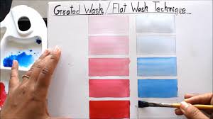 Graham watercolor paint quinacridone red : Watercolor Graded Wash Youtube