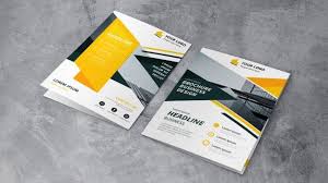 Brochure Mockup Of Two Free Psd Free Psd Freepik Freepsd Logo In 2020 Brochure Brochures Mockups Minimal Stationery
