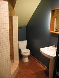 A Split Level Fixer Upper January 2008 Bathroom Under Stairs Toilet Design Under Stairs
