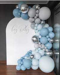 Pin By Rissa On Baby Showers In 2021 Baby Shower Balloons Baby Shower Decorations Birthday Balloon Decorations