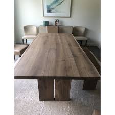 Crate Barrel European White Oak Dining Table With Matching Bench Set Oak Dining Table White Oak Dining Table Oak Dining Room