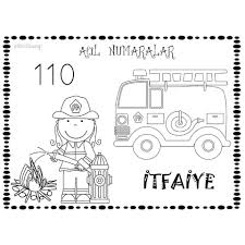 Acil Numaralar Boyama Sayfalari Gule Gule Kullanin Calisma Sayfalari Icin Facebook Etkinlika Community Helpers Worksheets Preschool Crafts Community Helper