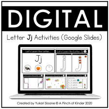 With this template you can create presentations playful, . Digital Alphabet Activities Google Slides Letter Jj Tpt