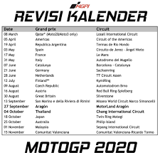 The schedule for the qatar motogp at losail international circuit, race information, times and results. Revisi Jadwal Motogp 2020 Qatar Fix Dicoret Motomazine Com