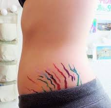 Every tattoo cover up on ink master. Color Your Stretch Marks With Rainbow Tattoos Stretch Mark Tattoo Mark Tattoo Stripe Tattoo