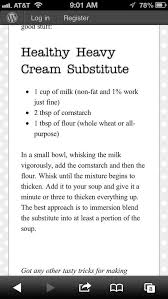 Healthy Heavy Cream Substitute Cooking Measurements Baking Substitutes Cooking Substitutions