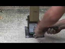 How To Install A Fence Post Onto Concrete Fence Post Concrete Fence Brick Fence