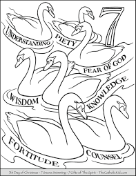 Coloring pages to children learn the meaning behind the 12 days of christmas. 12 Days Of Christmas Coloring Pages Thecatholickid Com