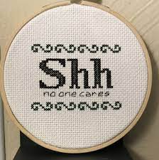Go cross stitch crazy with our huge selection of free cross stitch patterns! Pattern Shh No One Cares Cross Stitch Funny Cross Stitch Etsy Funny Cross Stitch Patterns Cross Stitch Patterns Cross Stitch Art