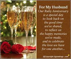 Find thoughtful 50th anniversary gift ideas for husband such as tic, personalized romantic glass led light gifts, personalized paperweight keepsake. For My Husband Our Ruby Anniversary 40th Anniversary Cards